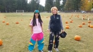 Soroptimist Ladies at the Sierra House Elementary School's Fall Festival