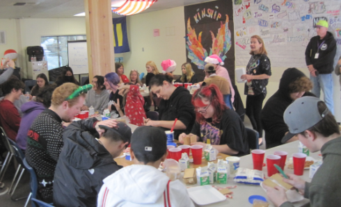 Gingerbread House making at Mount Tallac
