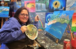 Shelly's masterpiece at Paint and Sip