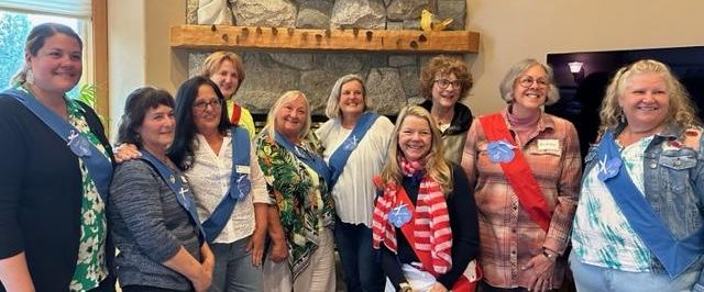 Induction of officers with a girl scout theme