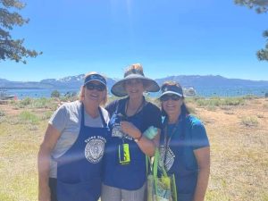 SITsters enjoing the amazing views of Lake Tahoe at the American Century Golf Club Tournament