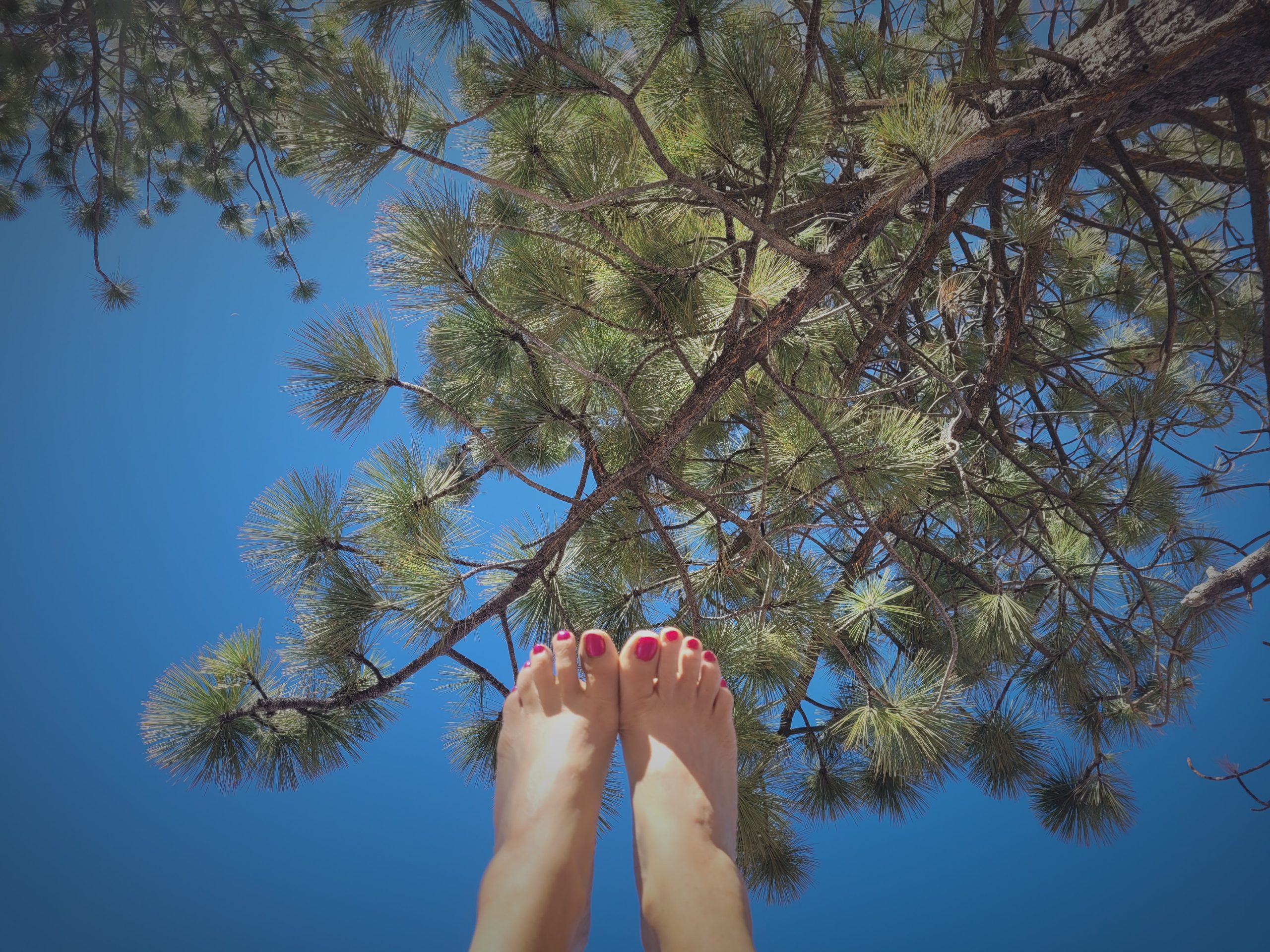 Relaxing after Yoga on the beach of Lake Tahoe with Susan Glasson