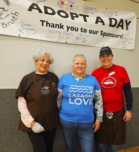 Lasagna Love, Bread & Broth, and Soroptimist partnered for a community meal.