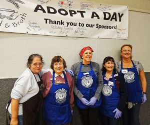 Soroptimist partnering with Bread & Broth and Lasagna Love for a community meal.